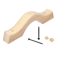 Купить Ручка-скоба дверная с заглушками 25 см, осина (1/20) "Банные штучки" 32028