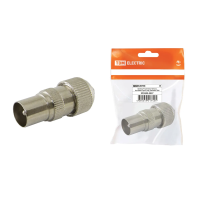 Купить Штекер TV антенный металл без пайки "Орех" (1/100/5000) TDM SQ1809-0027