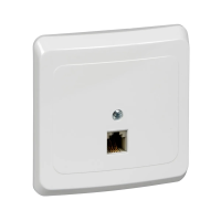 Купить Розетка телефонная "Этюд" RJ11, белый (1/10/120) "SCHNEIDER"