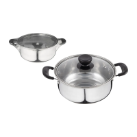 Купить Кастрюля нержав. "PROMO" 1,25 л стекл. крышка (1/8)