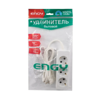 Купить Удлинитель "ENGY гранд"  1,7 м, 3 розетки с заземл. (пвс 3 х 0,75), белый (1/30)