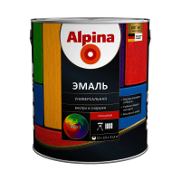 Эмаль алкидная универс. глянцевая база 1 (белая) 2,5 л (1/4) "ALPINA"