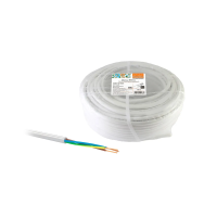 Купить Провод пвсмб 3 х 0,75 мм² (бухта 10 м) белый (1/10) народный SQ0118-0605