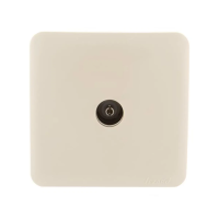 Купить Розетка телевизионная открыт. уст. "VIOLA" оконечная, кремовый (1/12/144) "LEZARD" 751-0300-130