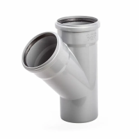 Купить Тройник для внутр. канализации 110 х 110 мм 45° (1/20) "LAMMIN"