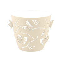 Купить Горшок для цветов "BATTERFLIES" D 145 мм/1,4 л (молочный туман) (1/10) "PLAST TEAM" PT401210048