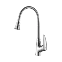 Купить Смеситель для кухни "LINARA"  LM0413C  гибкий излив, 2 -х функц. аэратор (1/12) "LEMARK"