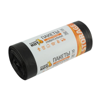 Купить Мешки для мусора особопрочные  90 л рулон 10 шт. (40 мкм) (1/20) "Рыжий кот"