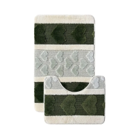Купить Набор ковриков для ванной "LEMIS 3215" 50*80 + 50*40 см (зеленый) (1/18) "L'CADESI" 001403