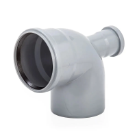 Купить Отвод для внутр. канализации 110 мм 87,5°, тыльный выход 50 мм полипропилен (1/14) "LAMMIN"
