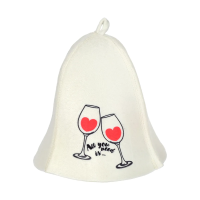 Купить Шапка для бани и сауны "ALL YOU NEED IS WINE" (1/20) "HOT POT"42116