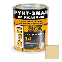 Грунт- эмаль по ржавчине "DALI"  3 в 1 слоновая кость (RAL 1014)  2 л (1/3) "Рогнеда"