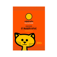 Купить Средство от грызунов "Грызунофф оффлайн" зерновая приманка 200 г (пакет) (1/30)