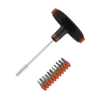 Купить Отвертка с т-образной ручкой + биты, 12 предметов (1/6/72) "PARK"