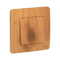 Купить Выключатель "BLANCA" 3-х кл. 10а, ясень (1/10/20) "SCHNEIDER"