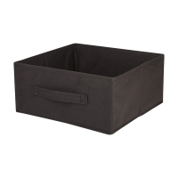 Купить Короб для хранения с ручкой 31*31*15 см, черный (1/25) "Рыжий кот"