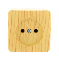 Купить Розетка открыт. уст. "VIOLA" 1 местн. (керамика) беленый дуб (1/12/144) "LEZARD" 751-5200-121