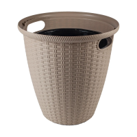 Купить Кашпо для цветов напольное "RATTAN" D 380 мм/30 л (молочный шоколад) (1/4) "INGREEN"  ING50030шок