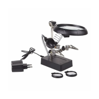 Купить Держатель "Третья рука" 2 зажима, 3 лупы, подставка, LED подсветка (1/24) "REXANT" 12-0250