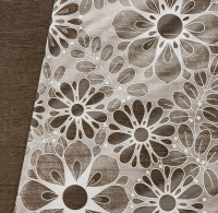 Купить Клеенка пвх "Ажурная" 132 см  рулон 25 м (1) ромашка 008-1