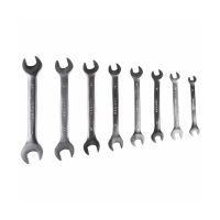 Купить Ключи рожковые набор 8 шт. (8 х 10 мм - 22 х 24 мм) зеркальн. хром. (1/20) "REXANT" 12-5844