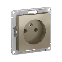 Купить Розетка "ATLASDESIGN" 1 местн. (механизм) 16а, шампань (1/10/60) "SCHNEIDER"