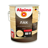 Лак для деревянных полов алкидно-уретановый глянцевый  10 л (1) "ALPINA"