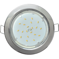 Купить Светильник встроенный Ecola GX53-H4 38x106 Хром