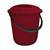 Купить Ведро "ROCK'N'ROLL" 7 л с крышкой (бордо) (1/10) "SPIN&CLEAN" SV4090бр