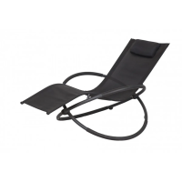 Купить Лежак "Концепт" текстилен, черный (1) "GARDEN STORY" WR-C010