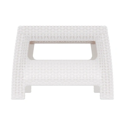 Купить Стол пласт. "Ротанг плюс" 765*570*420 мм (белый) (1) "Альтернатива" м8421