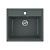 Купить Мойка для кухни врезная искусств. камень GRS-06-343 565*505 мм антрацит (1) "GREENSTONE"