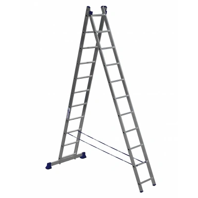 Купить Лестница-стремянка 2 секции по 11 ступеней (1) "Алюмет"