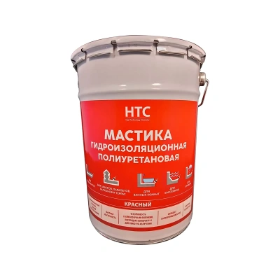 Купить Мастика гидроизоляционная полиуретановая 6 кг красная (1) "HTC"