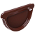 Купить Заглушка к желобу 92 коричневая