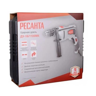 Купить Дрель ударная ду-16/1100мк "Ресанта"