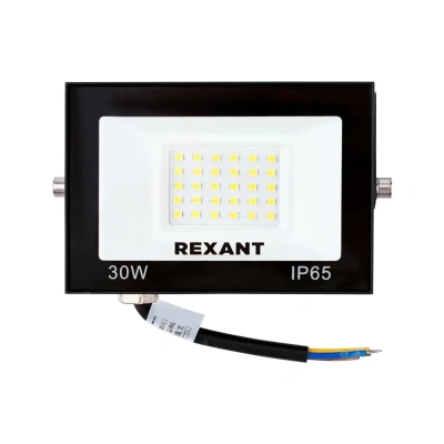 Купить Прожектор светодиодный 30 вт 2400 лм 4000 K (черный) (1/24) "REXANT" 605-032