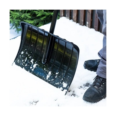 Купить Лопата снег. "SNOW" 545*365 мм дерев. черенок, ручка, алюм. пластина (1) "PLANTIC" 12005-01