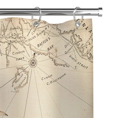 Купить Штора для ванной 180*180 см (полиэстер) "EXPEDITION HISTORY" (1/24) "VALIANT" EXP-H-1818