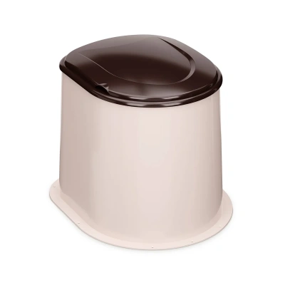 Купить Туалет дачный пласт. с крышкой (бежевый) (1/5) "Альтернатива" м6373