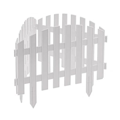 Купить Забор декоративный "Винтаж" пласт. 0,28*3 м 7 секций (белый) (1/5) "PALISAD"