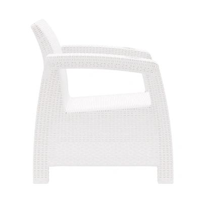 Купить Кресло пласт. "Ротанг плюс" 730*700*790 мм (белый) (1) "Альтернатива" м8417