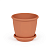 Купить Горшок для цветов "Афина" 2,2 л (коричневый) (1/22) "Альтернатива" м6522