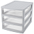 Купить Органайзер 3 ящика 260*368*265 мм (светло-серый) (1/2) "Бытпласт"
