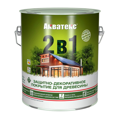 Защитно-декорат.покрытие для дерева Акватекс,полуматов. 2,7л Палисандр РОГНЕДА 257217