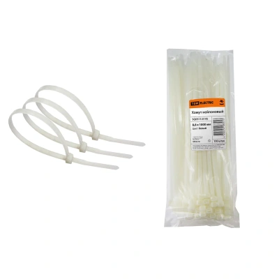Купить Хомуты нейлон 8,8 х1000 мм (набор 100 шт.), белые (1/15) TDM SQ0515-0145