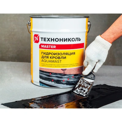 Купить Мастика резино-битумная "AQUAMAST" для кровли 10 кг (1) "Технониколь"