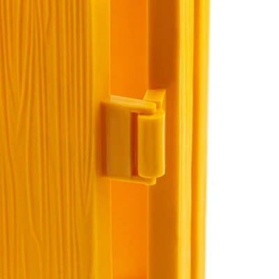 Купить Забор декоративный "Классика" пласт. 0,29*2,24 м 7 секций (желтый) (1/5) "PALISAD"