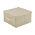 Купить Короб для хранения с ручкой 30*30*16 см, бежевый (1/20) "LEONORD"