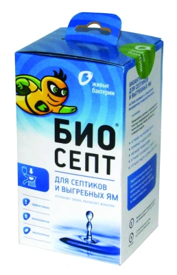 Купить Биоактиватор "Биосепт" 300 г (12 доз) для туалетов с водяным сливом (1/6)